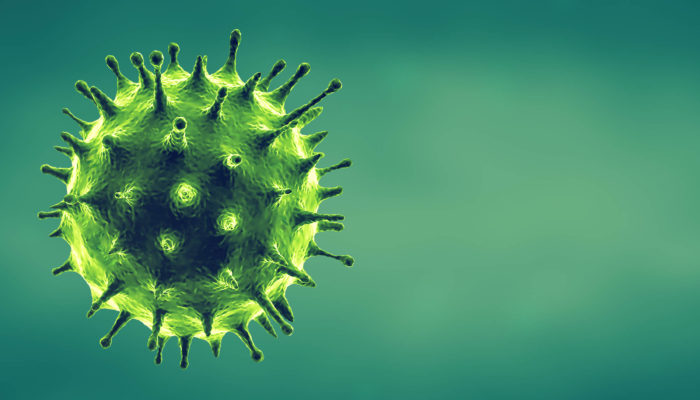 Coronavirus or Flu virus concept