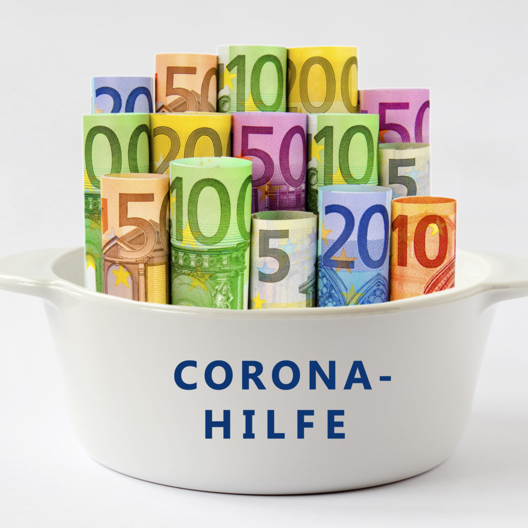 Corona- Hilfe, Geld