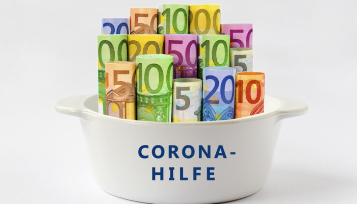 Corona- Hilfe, Geld
